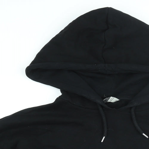 ASOS Mens Black Cotton Pullover Hoodie Size XS - Hand Sign