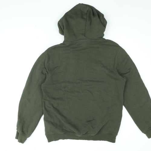 H&M Mens Green Cotton Pullover Hoodie Size S