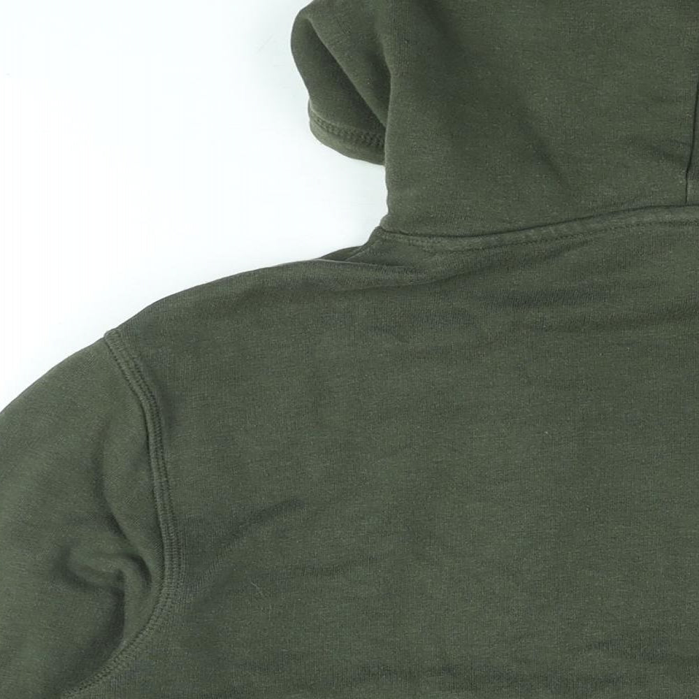 H&M Mens Green Cotton Pullover Hoodie Size S