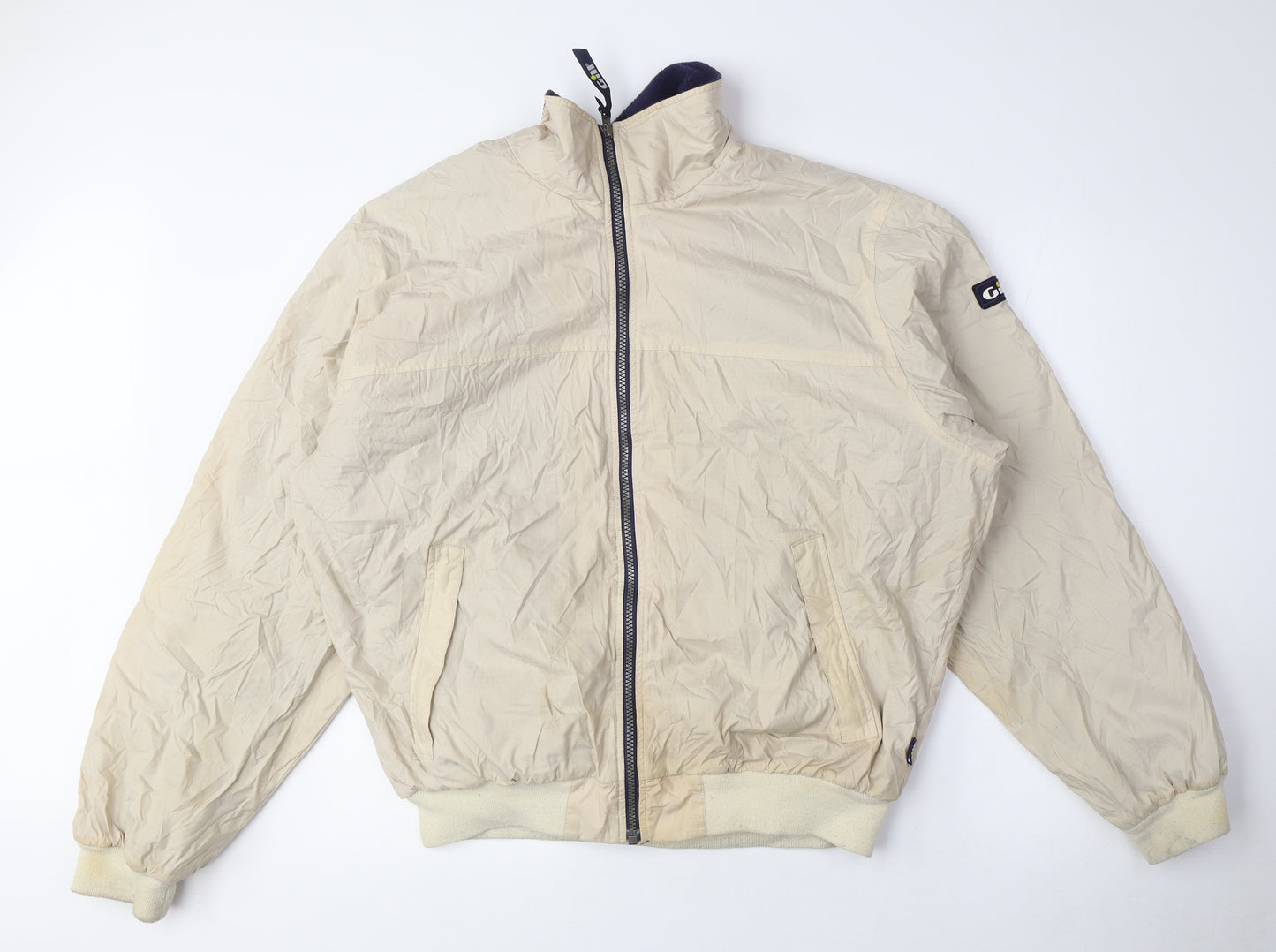 GAP Men's Beige Windbreaker Jacket L - Vintage Style