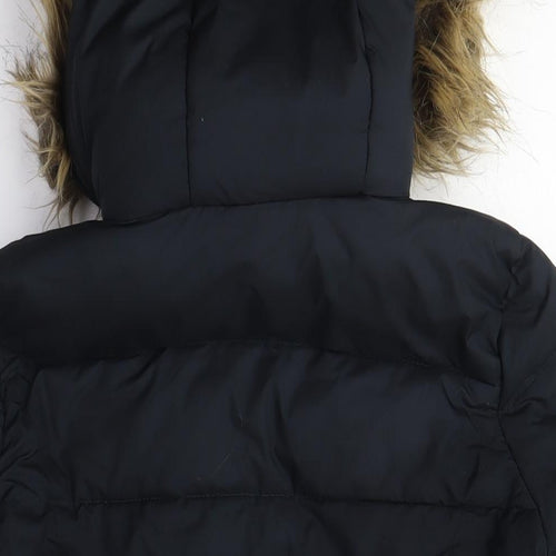 Hollister Women's Black Puffer Jacket, Size M