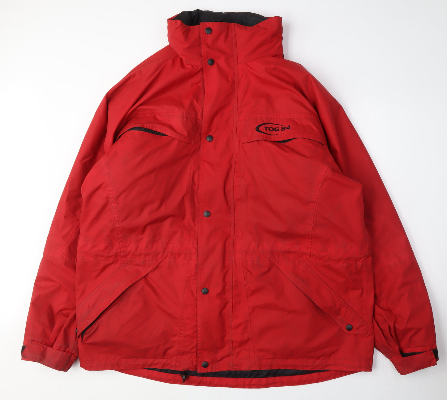 TOG 24 Men's Red Parka Jacket XL Waterproof Hooded