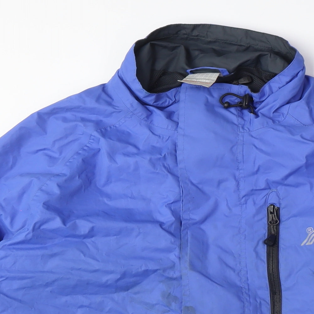 Polaris Men's Blue Waterproof Windbreaker Jacket L