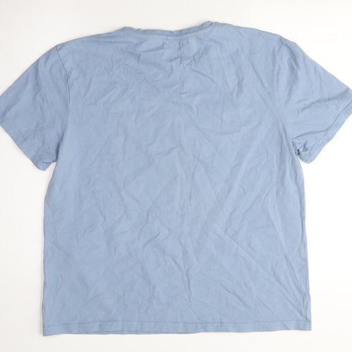 Disney Men's Blue Graphic T-Shirt Mickey Size L