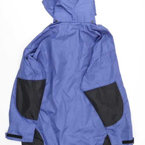 Helly Hansen Mens Blue Rain Coat Coat Size XL Zip