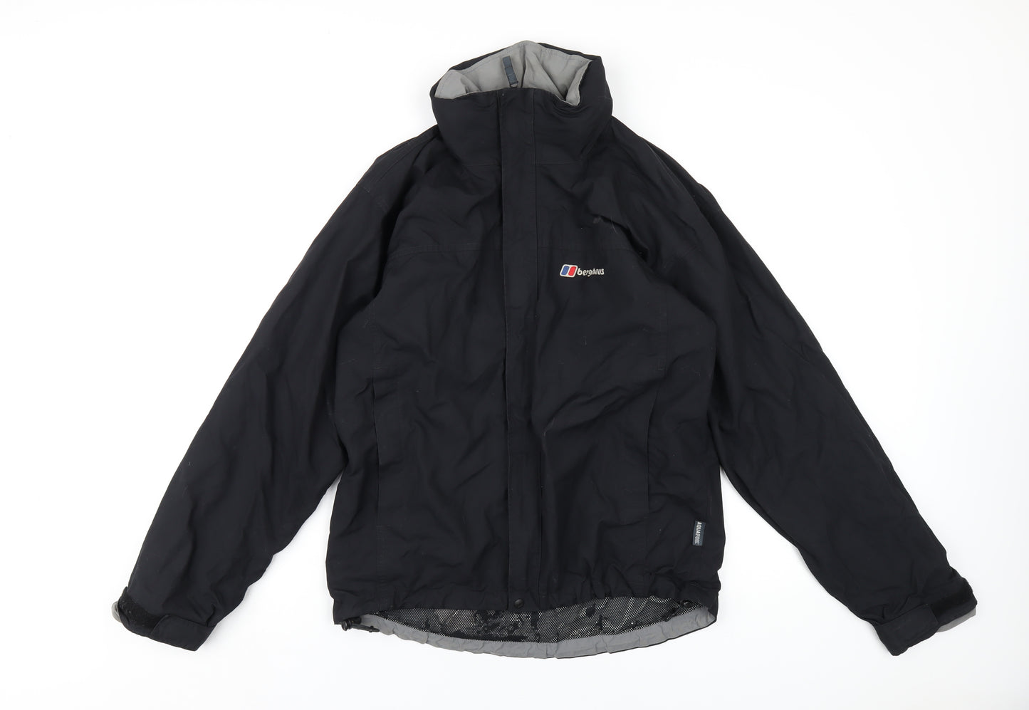 Berghaus Mens Black Rain Coat Coat Size S Zip