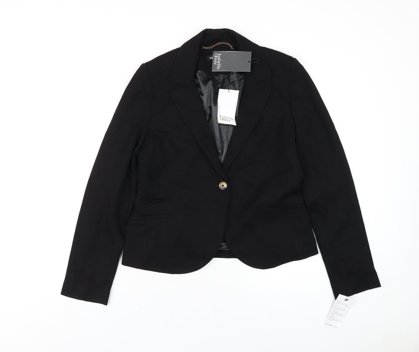 Isabella Oliver Womens Black Jacket Blazer Size 12 Button