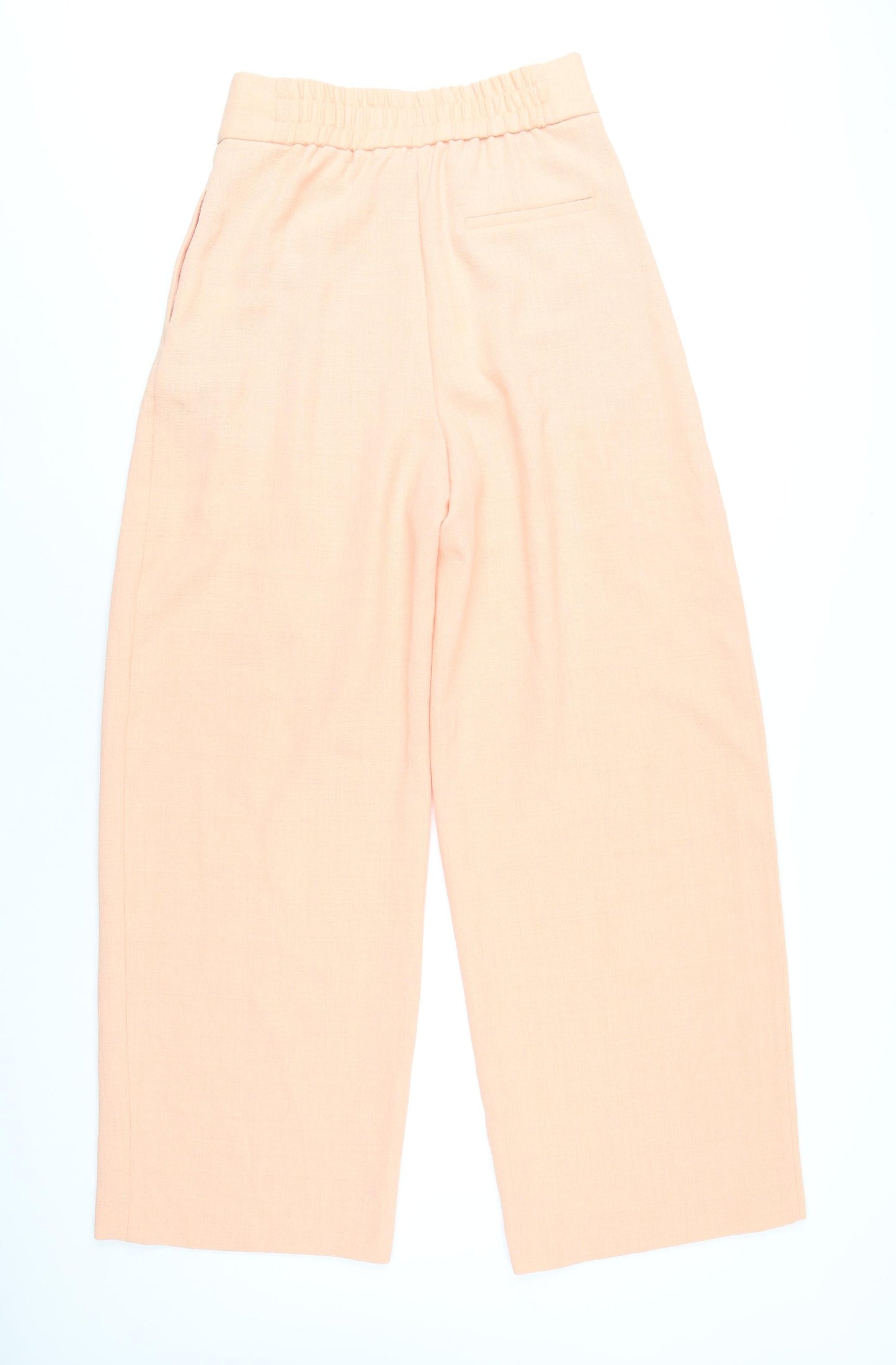 River Island Womens Orange Polyester Trousers Size 12 L32 in Regular Zip