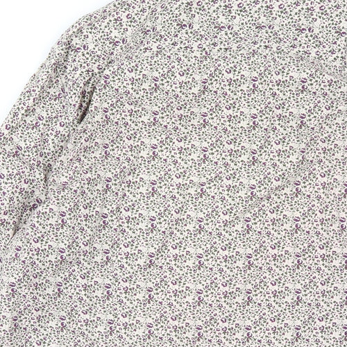 Crew Clothing Mens Multicoloured Geometric Cotton Button-Up Size M Collared Button