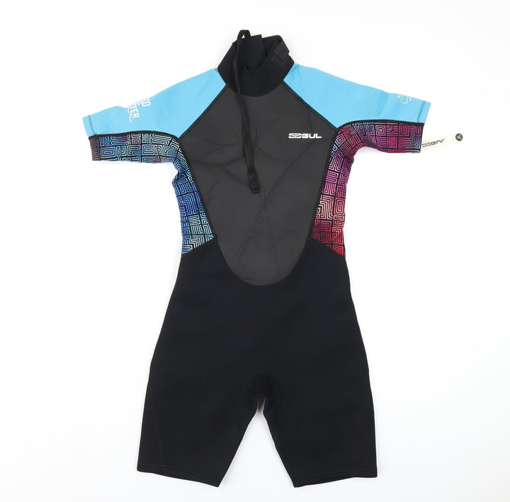 Gul Boys Multicoloured Geometric Neoprene One Piece Size L Zip - Wet Suit