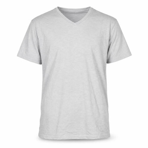 Foot Locker Mens Grey Cotton T-Shirt Size L V-Neck