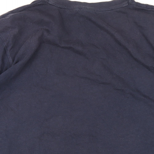 Rampant Sporting Mens Blue Cotton T-Shirt Size XL Round Neck