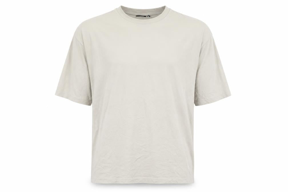 ASOS Mens Beige Cotton T-Shirt Size M Round Neck