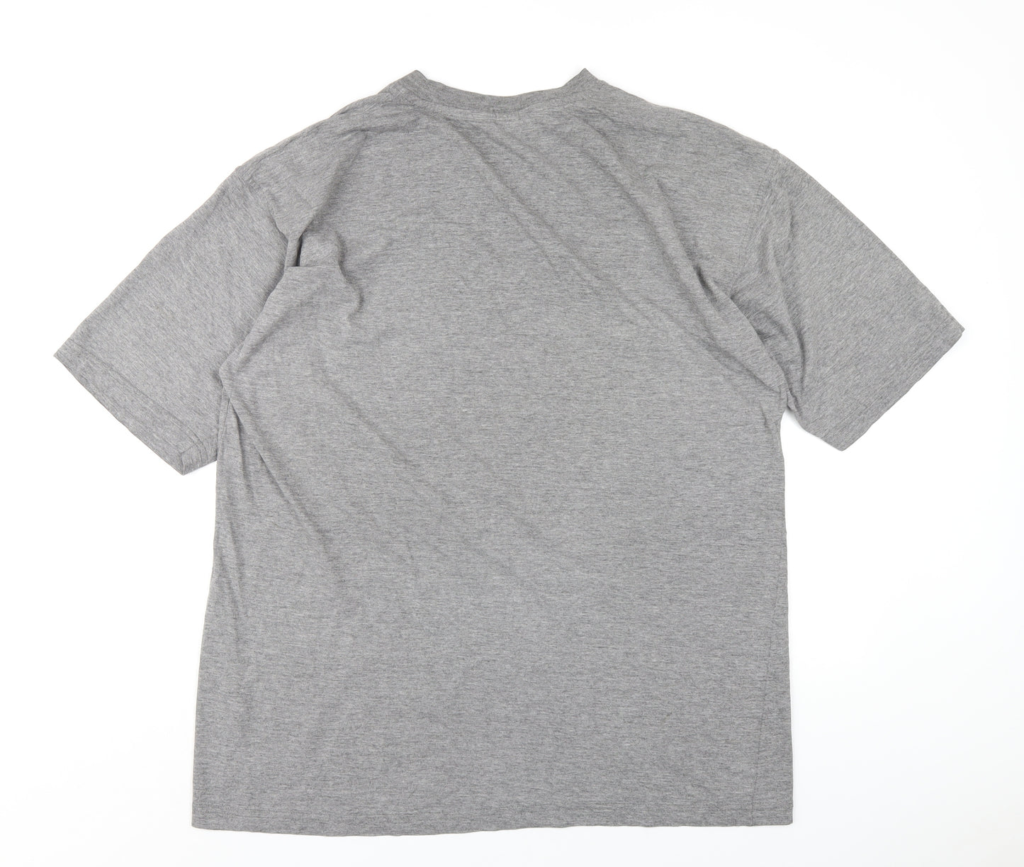 Berkertex Mens Grey Cotton T-Shirt Size XL Round Neck