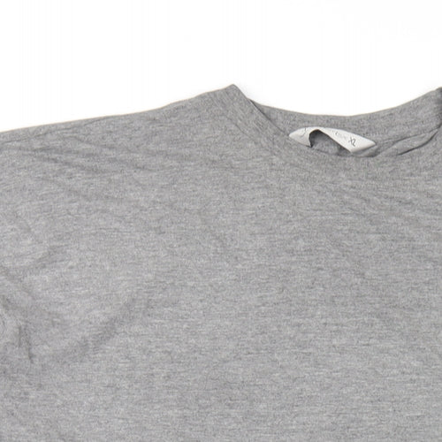 Berkertex Mens Grey Cotton T-Shirt Size XL Round Neck