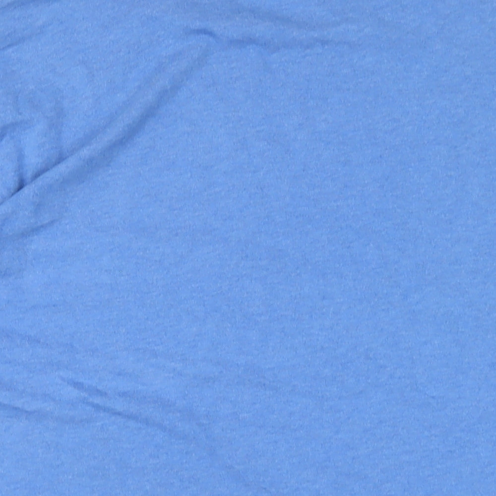 Marks and Spencer Mens Blue Cotton T-Shirt Size XL Round Neck