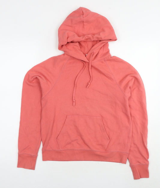 Uniqlo Womens Red Cotton Pullover Hoodie Size S Pullover