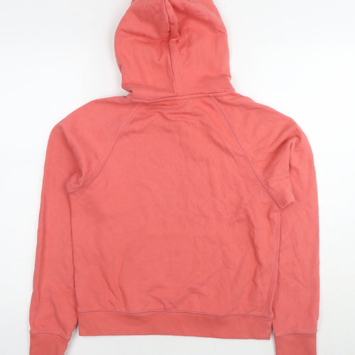 Uniqlo Womens Red Cotton Pullover Hoodie Size S Pullover