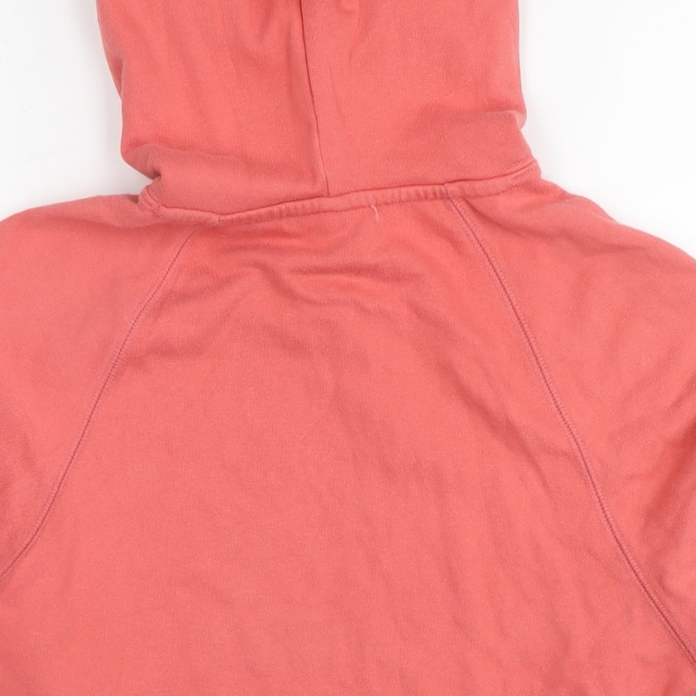 Uniqlo Womens Red Cotton Pullover Hoodie Size S Pullover