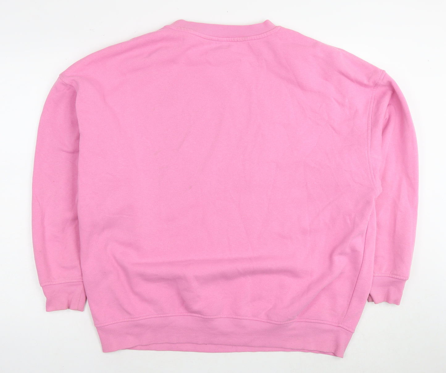 NFL Womens Pink Cotton Pullover Sweatshirt Size L Pullover - Giants