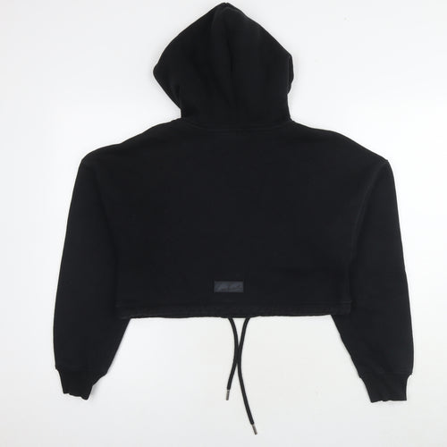 Coulture Womens Black Cotton Pullover Hoodie Size XS Pullover