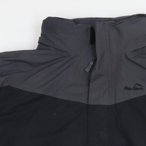 Peter Storm Mens Grey Jacket Size 2XL Zip - Detachable Fleece