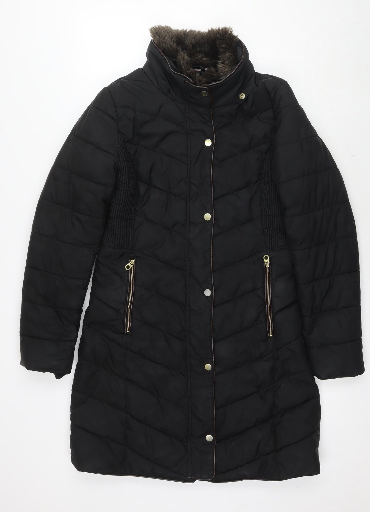 Joules Womens Black Jacket Size 10 Zip