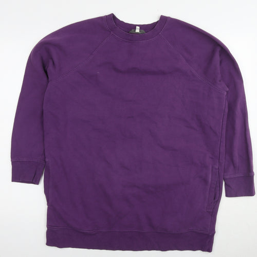NEXT Womens Purple Cotton Pullover Sweatshirt Size L Pullover