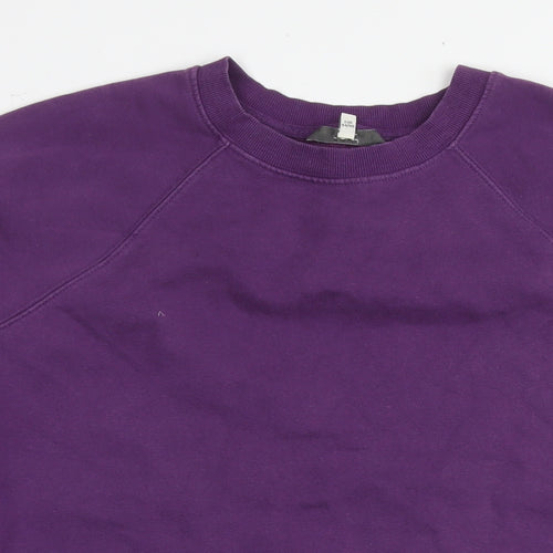 NEXT Womens Purple Cotton Pullover Sweatshirt Size L Pullover