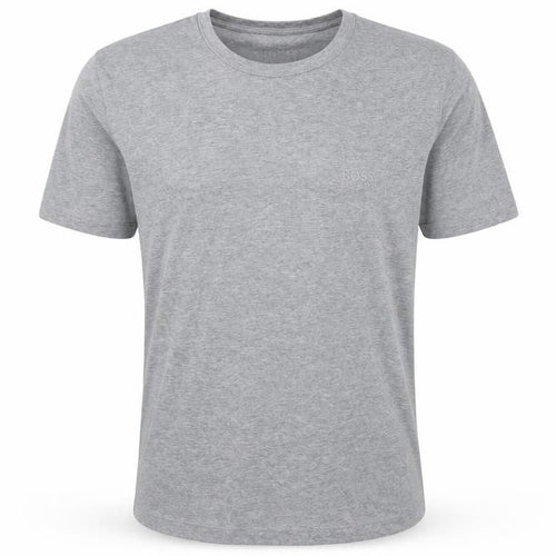 Boss Mens Grey Cotton T-Shirt Size S Round Neck