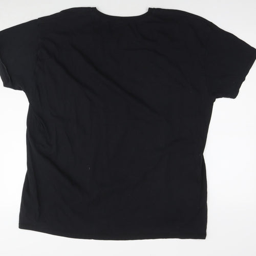 Star Wars Mens Black Cotton T-Shirt Size 3XL Round Neck - Legendary The Child Mandalorian