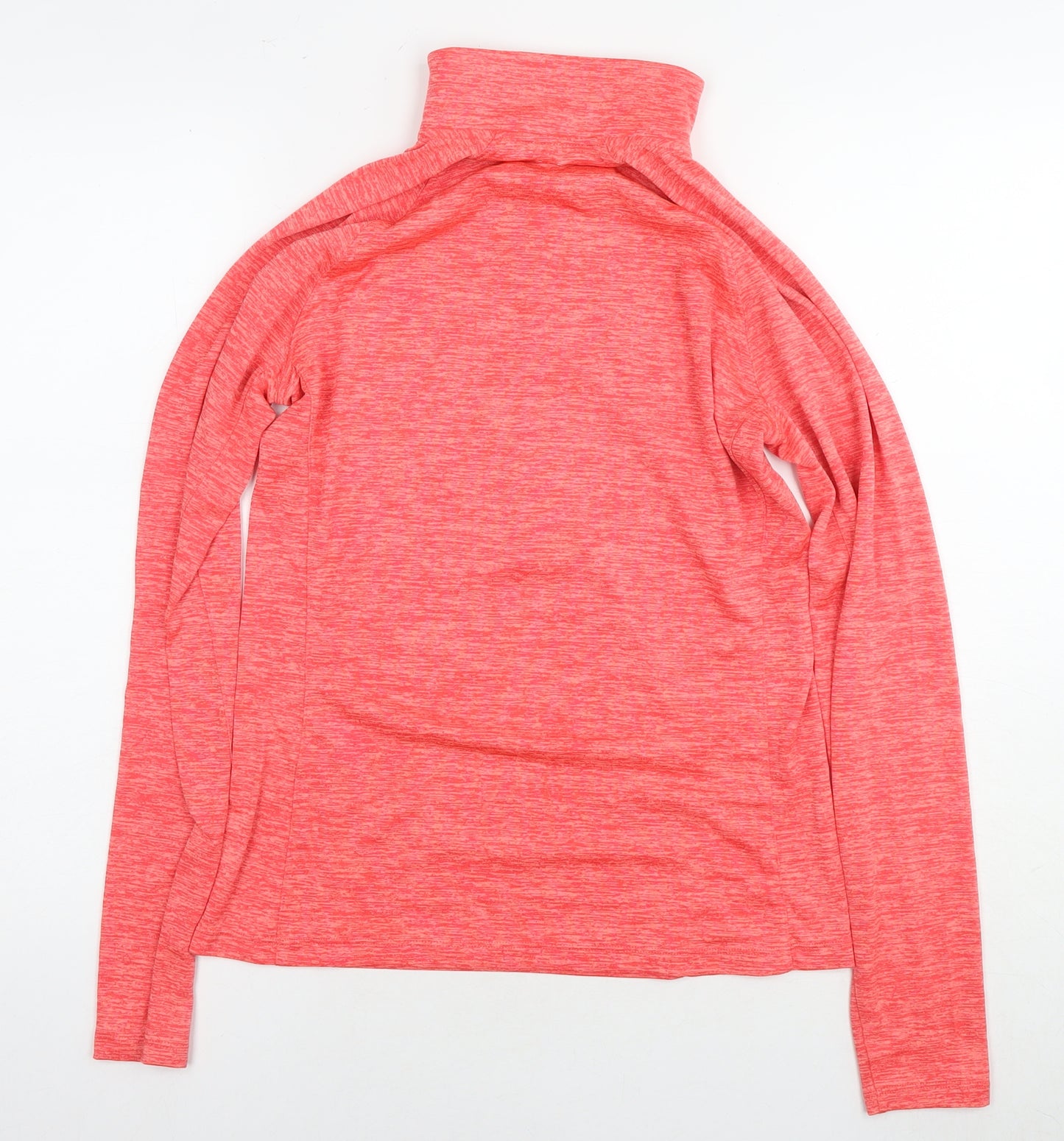 Under armour Womens Red Polyester Basic Casual Size M Round Neck Pullover