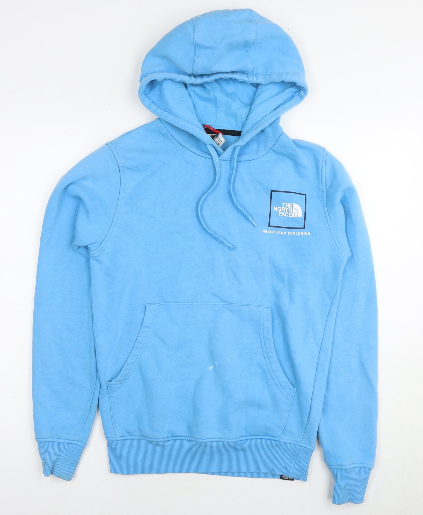 The North Face Womens Blue Cotton Pullover Hoodie Size XS Pullover - Logo