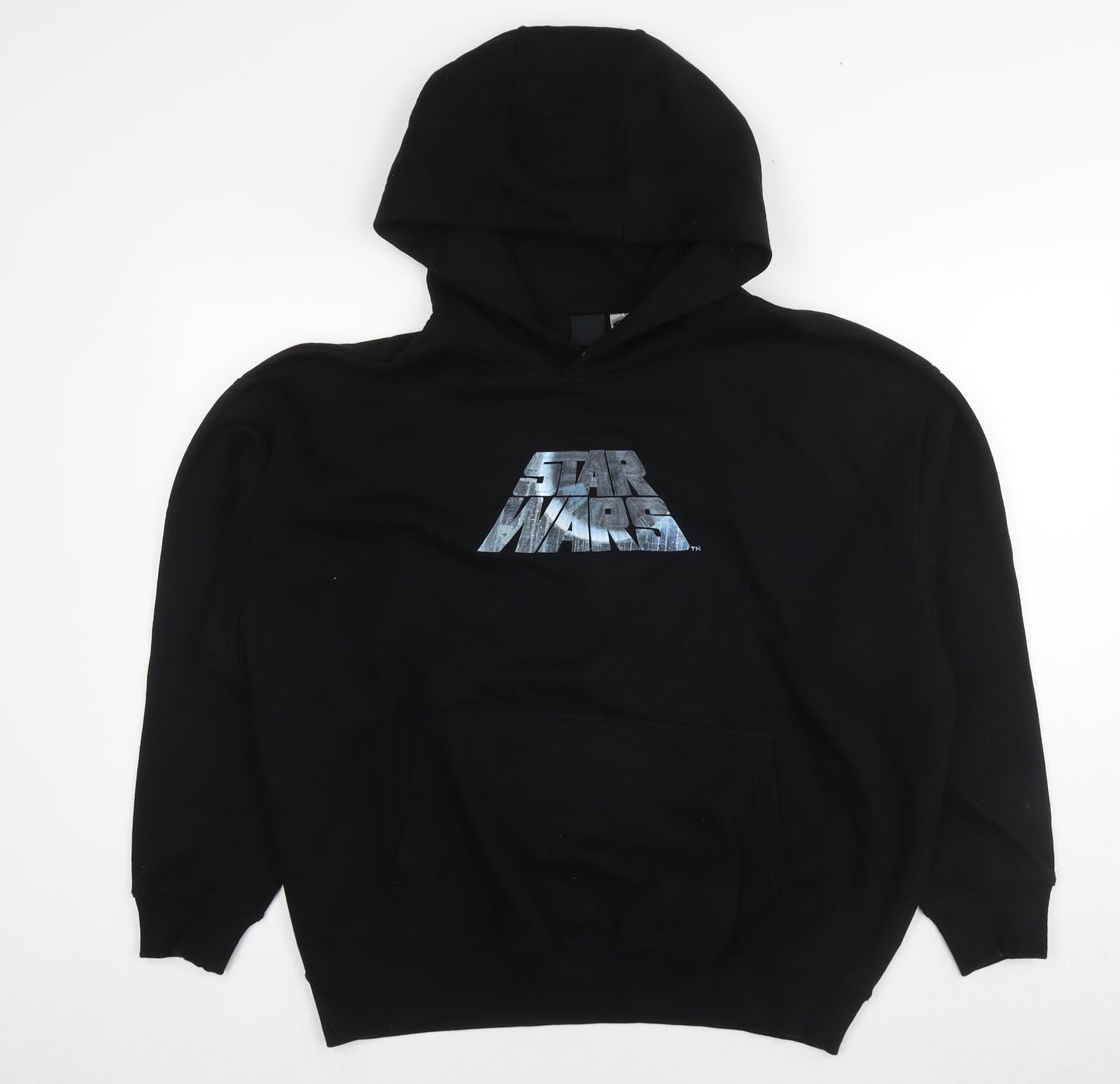 Star Wars Mens Black Cotton Pullover Hoodie Size M - Star Wars