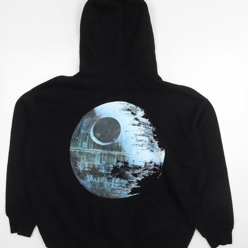 Star Wars Mens Black Cotton Pullover Hoodie Size M - Star Wars