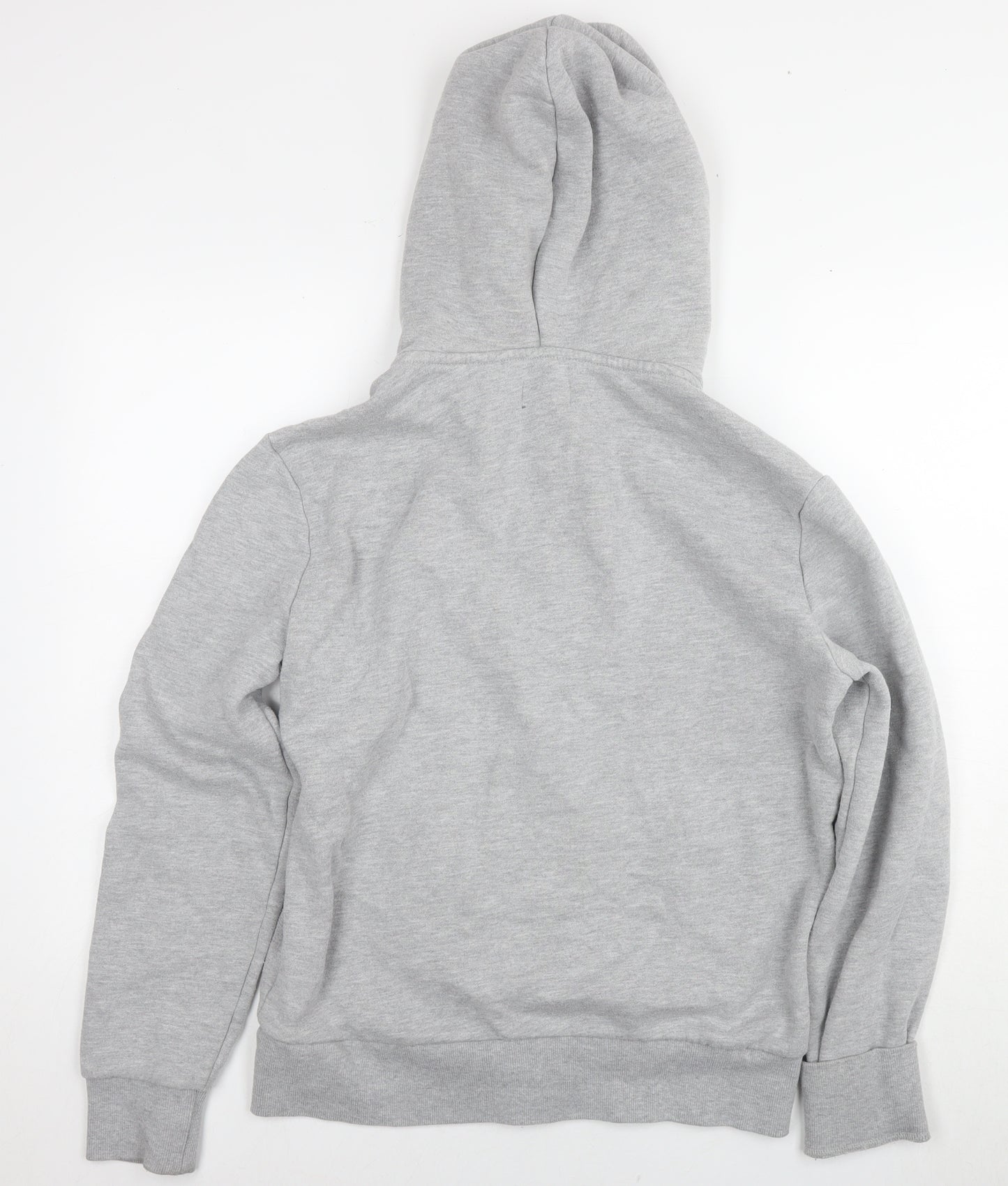 Superdry Womens Grey Cotton Full Zip Hoodie Size M Pullover