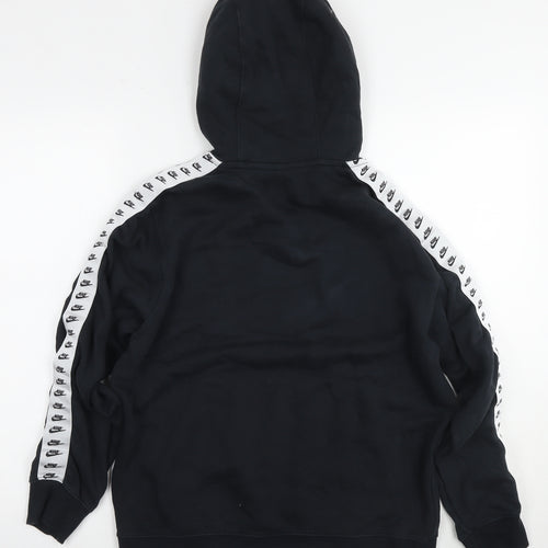 Nike Womens Black Cotton Pullover Hoodie Size M Pullover - Logo
