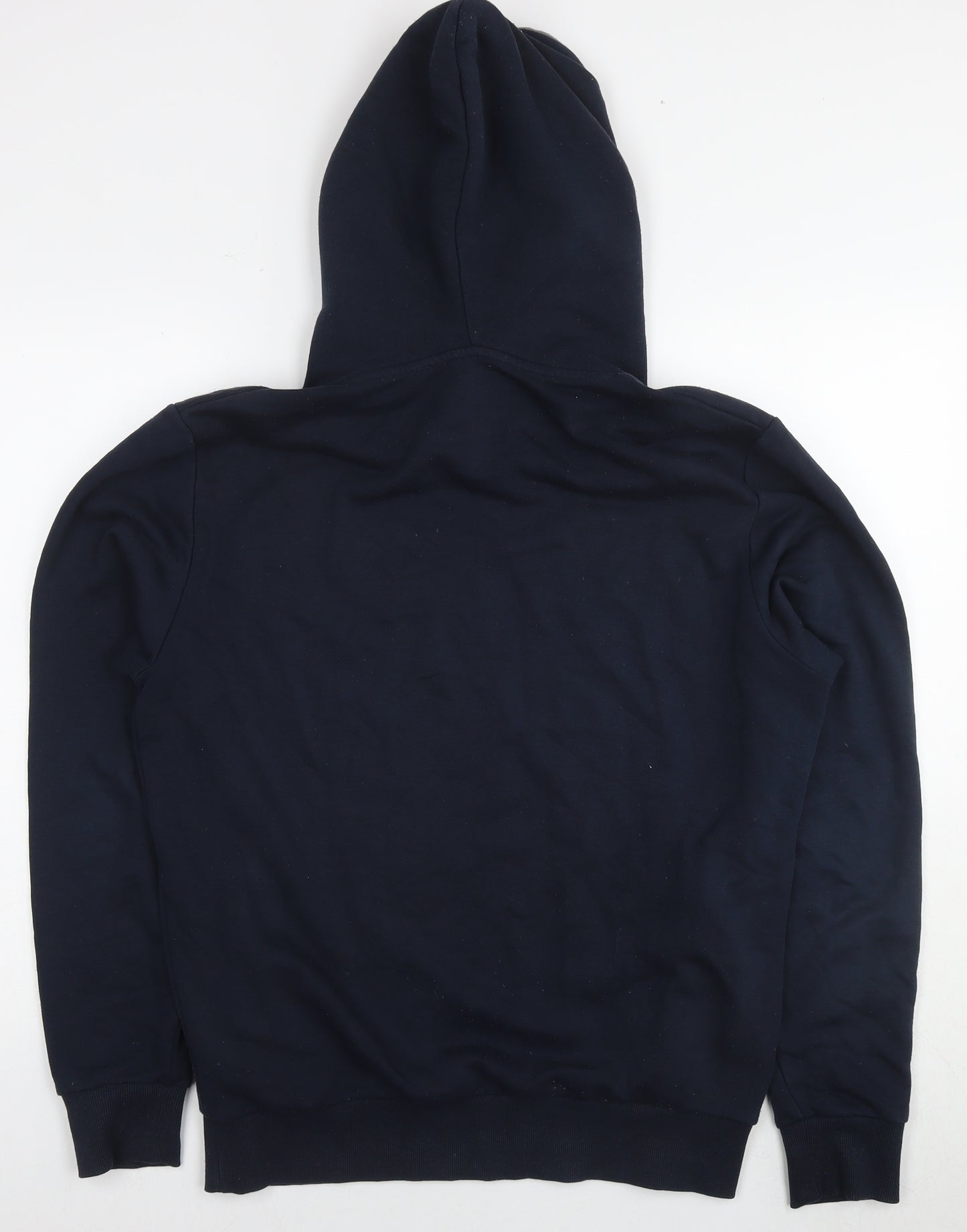 Indicore Mens Blue Cotton Pullover Hoodie Size M