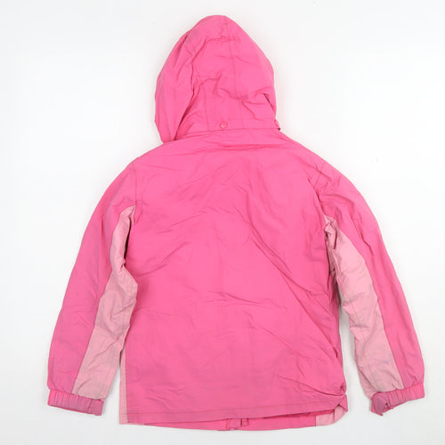 Mountain Warehouse Girls Pink Jacket Size 9-10 Years Zip - Technical