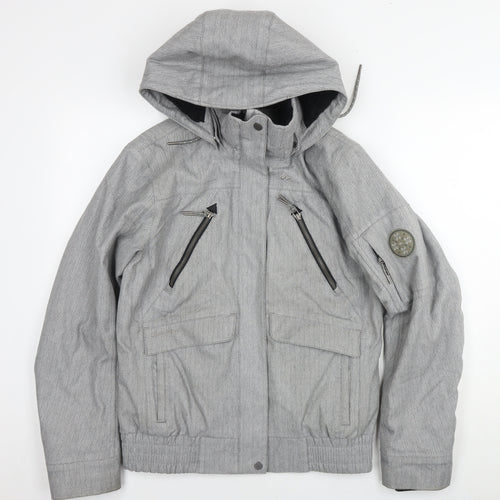 Quechua Mens Grey Jacket Size M Zip