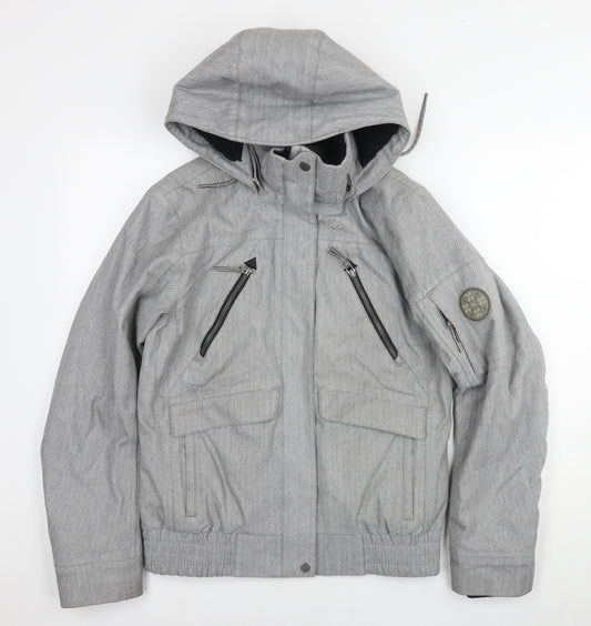 Quechua Mens Grey Jacket Size M Zip