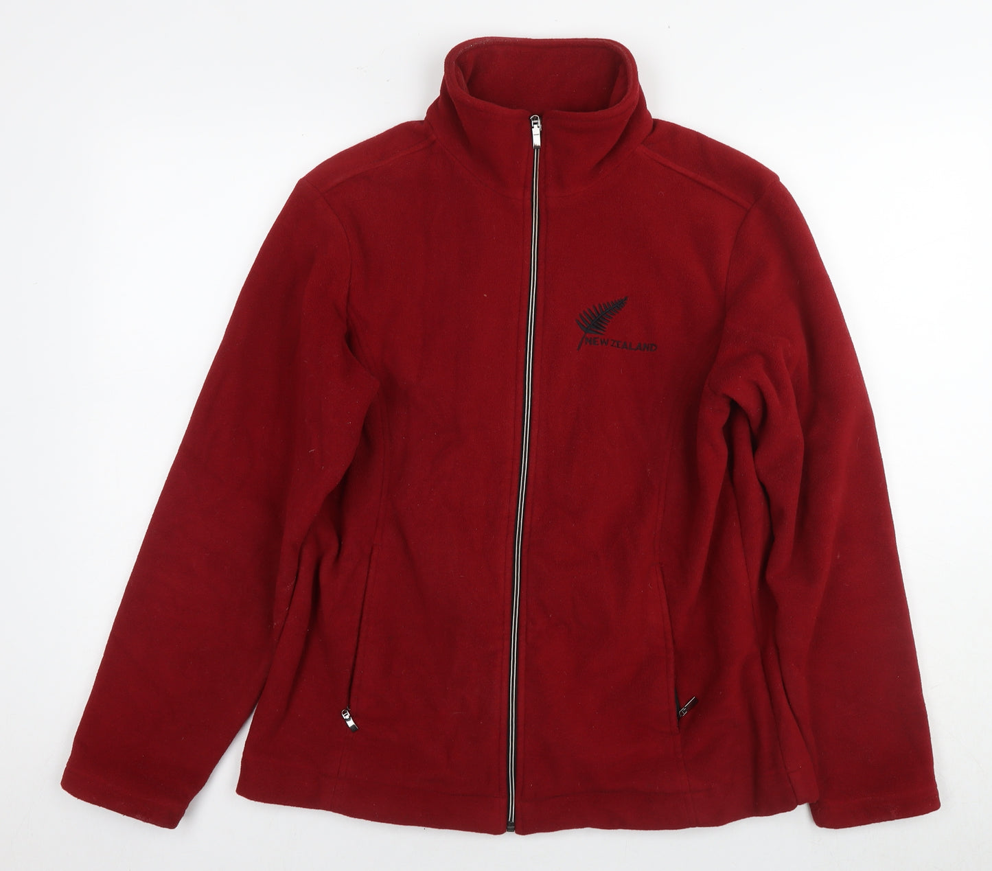 New Zeeland Mens Red Jacket Size L Zip