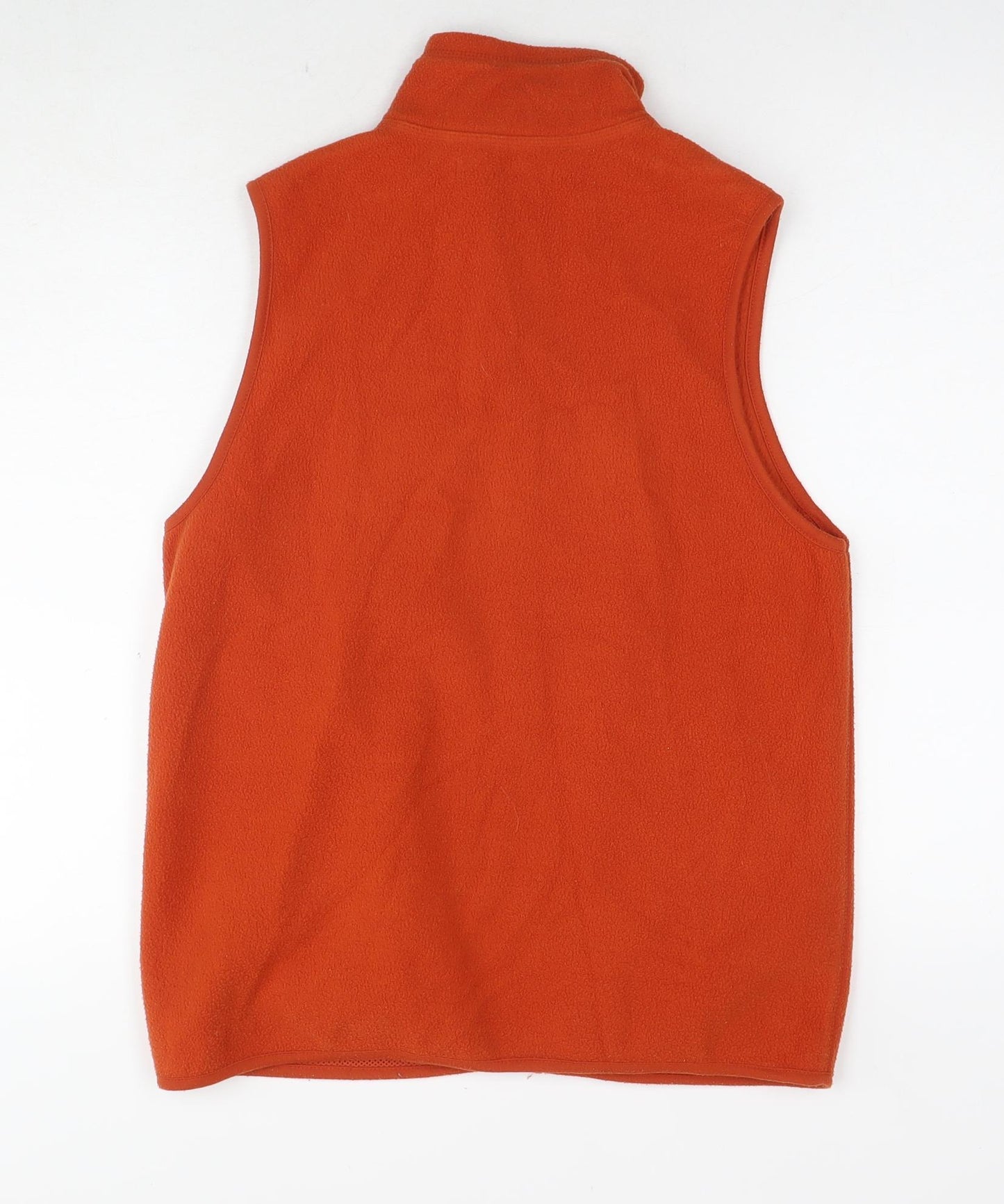 St Bernard Womens Orange Gilet Waistcoat Size 10 Zip - Size 10-12