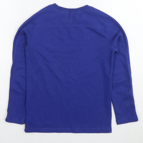 Polo Ralph Lauren Boys Blue Cotton Pullover Sweatshirt Size 7 Years Pullover