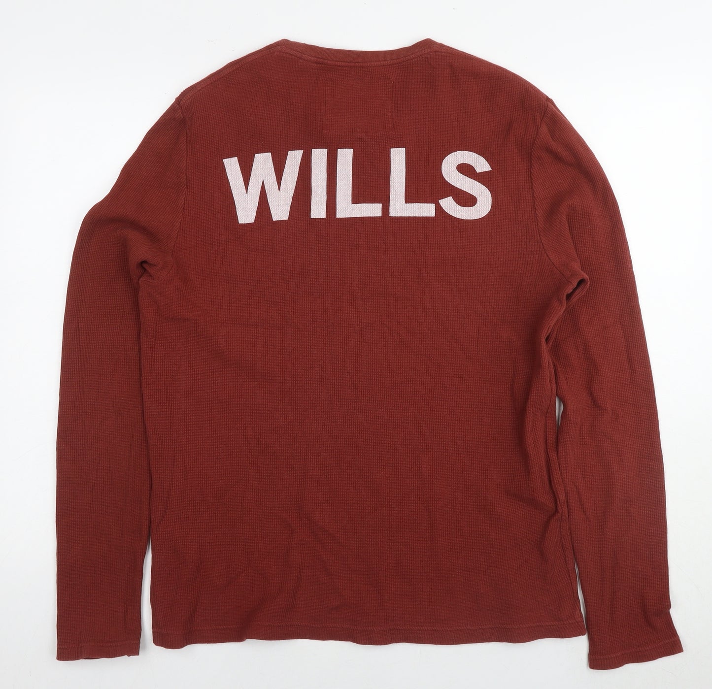 Jack Wills Mens Brown Cotton Pullover Sweatshirt Size M - Logo