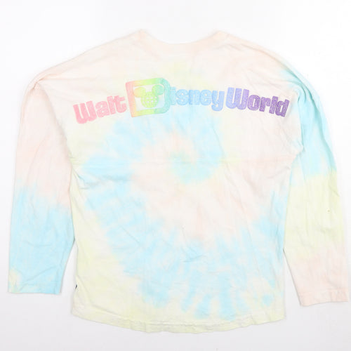 Disney Womens Multicoloured Cotton Jersey T-Shirt Size L Round Neck - Disney World