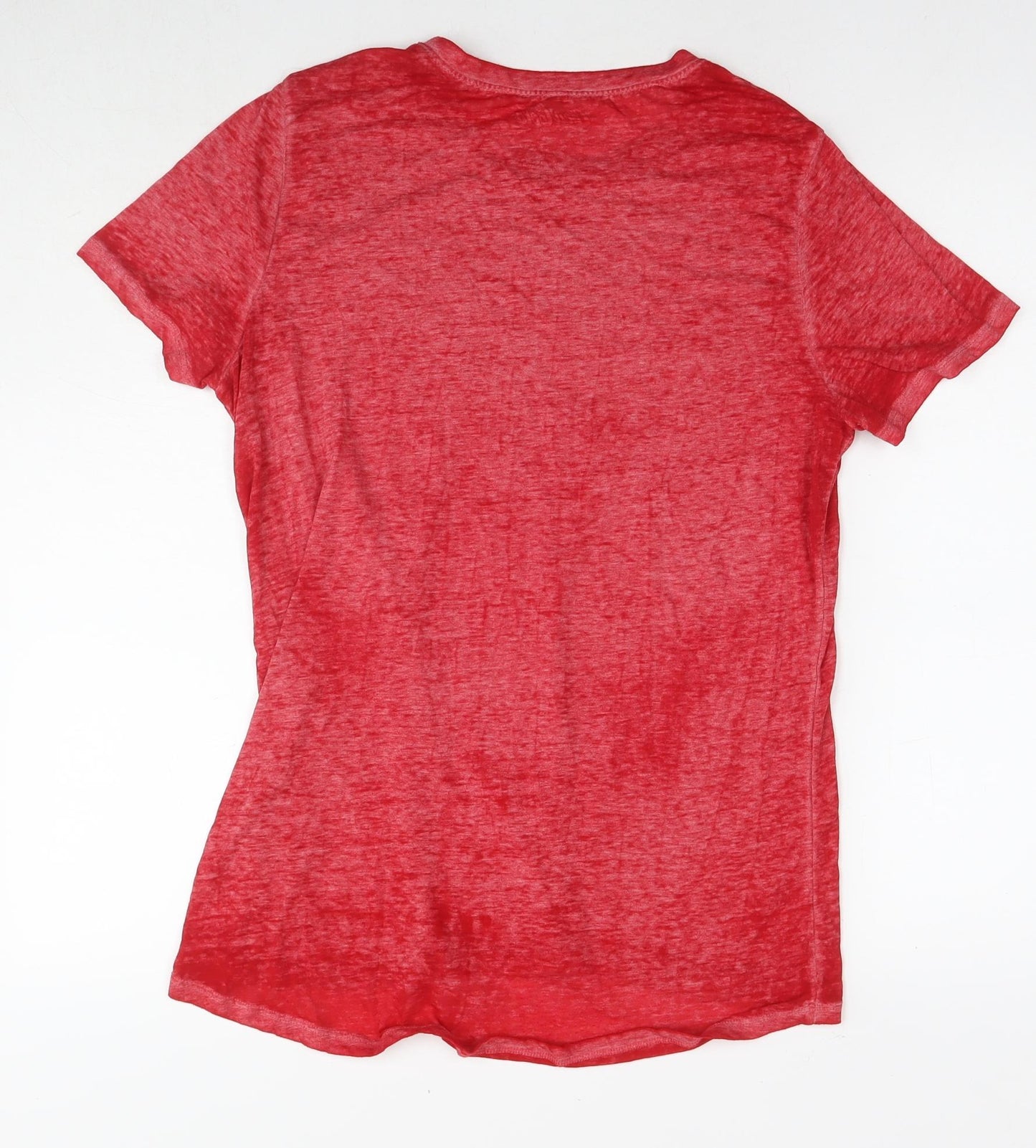 Coca-Cola Womens Red Polyester Basic T-Shirt Size XL Round Neck