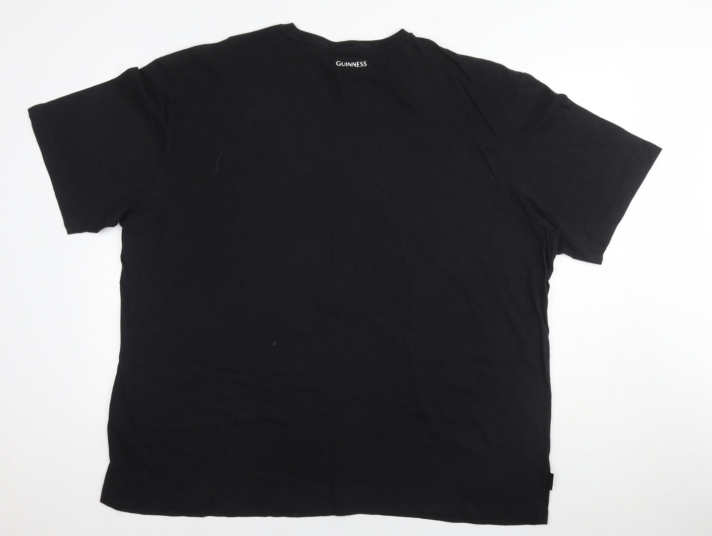 Guinness Mens Black Cotton T-Shirt Size 3XL Round Neck - Do not disturb Size 3XL-4XL