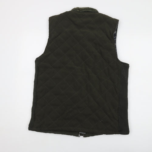 Fieldpro Mens Green Gilet Waistcoat Size M Zip