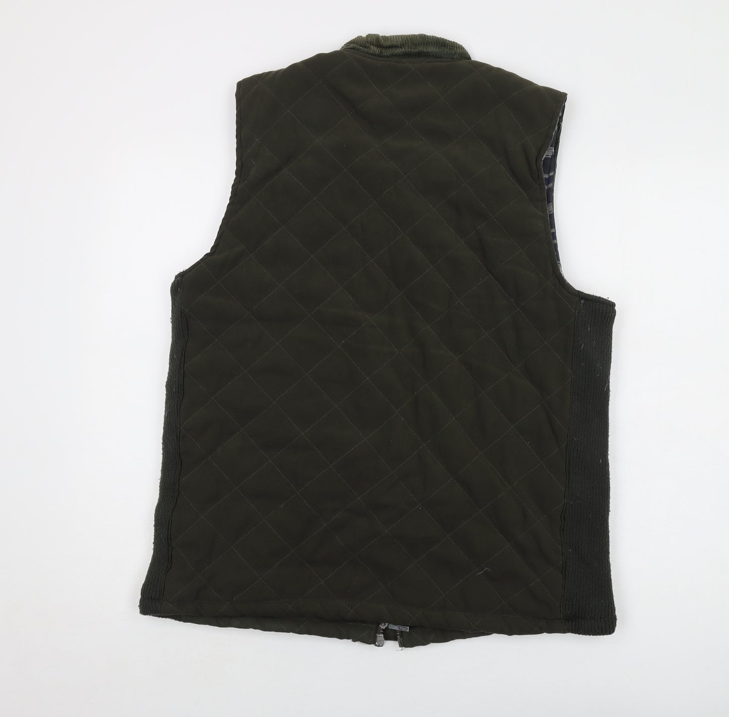 Fieldpro Mens Green Gilet Waistcoat Size M Zip